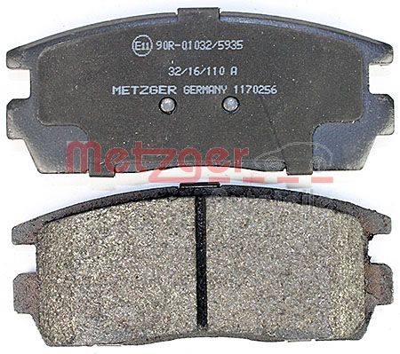 METZGER 1170256 Bremsbelagsatz, Scheibenbremse